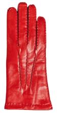 Ladda in bilden i Gallerivisaren, Klassisk handsydd Damhandske Skinnhandske Röd