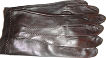 Ladda in bilden i Gallerivisaren, Ofodrade Skinnhandskar Herrhandskar Mörkbrun