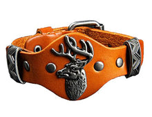 Ladda in bilden i Gallerivisaren, Armband av läder med Älg Cool Moose