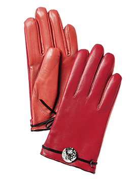 Handskar med skinnband