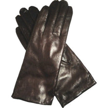 Ladda in bilden i Gallerivisaren, Mörkbrun Handskar Rea Lite längre damhandskar i lammnappa
