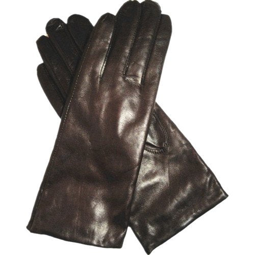 Mörkbrun Handskar Rea Lite längre damhandskar i lammnappa