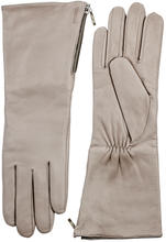 Ladda in bilden i Gallerivisaren, Hestra  Lång elegant handske med ullfoder Naturgrå