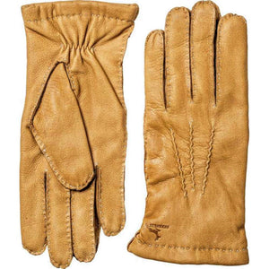 Ullfodrad handsydd handske i mjukt hjortshinn Herrhandske Kork